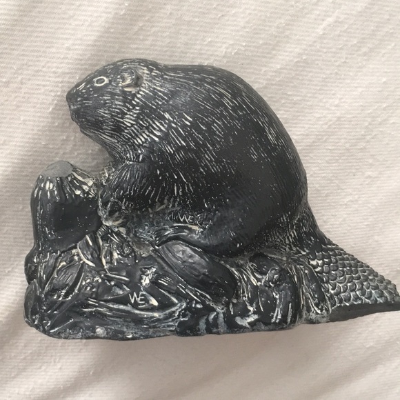 Al Wolf Original Soapstone Beaver Sculpture Figurine - 1970’s - Picture 10 of 15